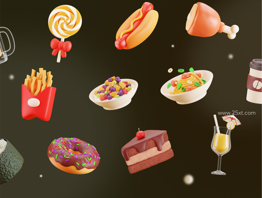 25xt-175481-Efenby - Food & Beverage 3D Icon Set 8.jpg